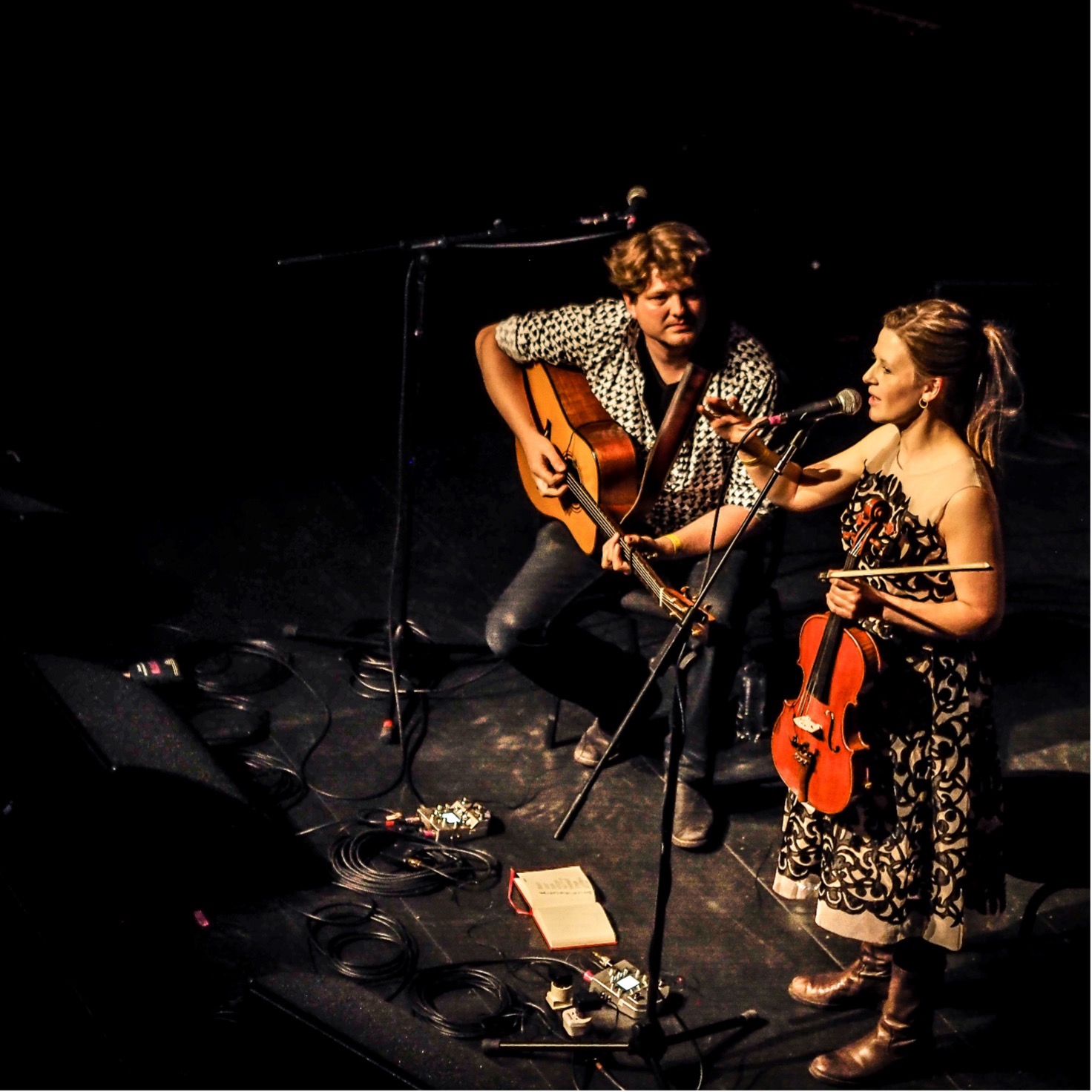 Folkemusikerne Ditte Fromseier og Sigurd Hockings