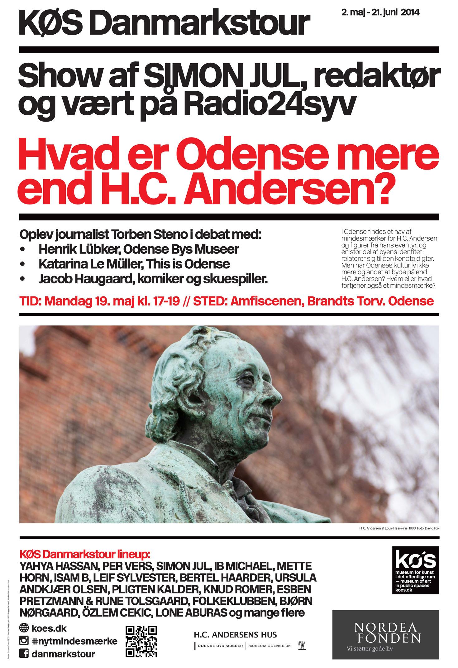 Plakat: Hvad er Odense mere end H.C. Andersen?