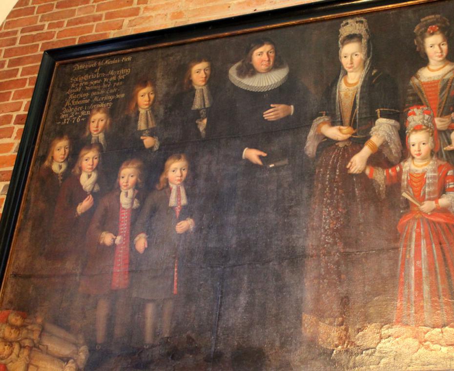 Epitafium i våbenhuset i Nicolai Kirke i Svendborg